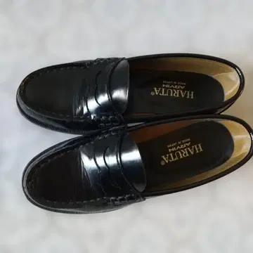 HARUTA 블랙 로퍼 23.5cm