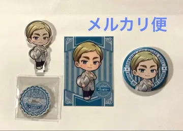 진격의 거인 선샤인 아크릴 스탠드 캔뱃지 특전 카드 엘빈