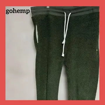 gohemp 보아 플리스 조거 팬츠 L 올리브