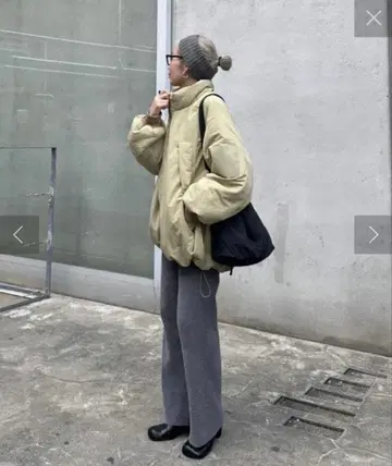 새상품 파르크로 한정판 PON 기획 충전솜 스탠드 카라 자켓