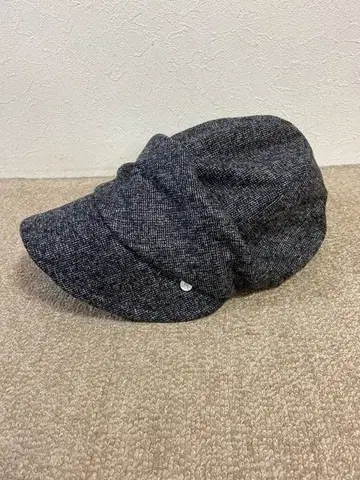 그레이 울 혼방 헌팅 캡