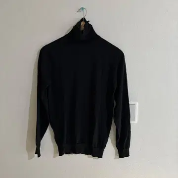 JOHN SMEDLEY 캐시미어 울 터틀넥 스웨터 M 블랙