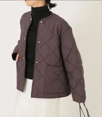 미사용 새상품 IENA 노카라 퀼팅 자켓 36