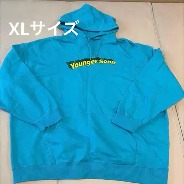Younger Song XL 스카이블루 후드티 심플 새상품급