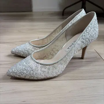 DIANA 플라티나 글리터 튤 하이힐