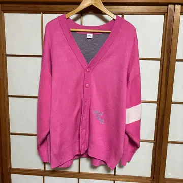 플라자 한정판 미니 핑크 가디건 M