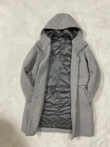 GLOBAL WORK 후드 부착 코트 S 사이즈