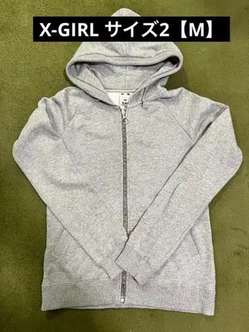 x-girl 지퍼 후드티 후디