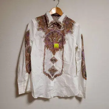 ETRO 에트로 긴팔 디자인 셔츠 멀티 페이즐리 무늬 인기 50 미사용품
