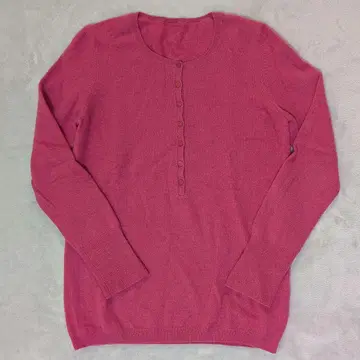 UNIQLO 유니클로 캐시미어 100 헨리넥 XL 핑크