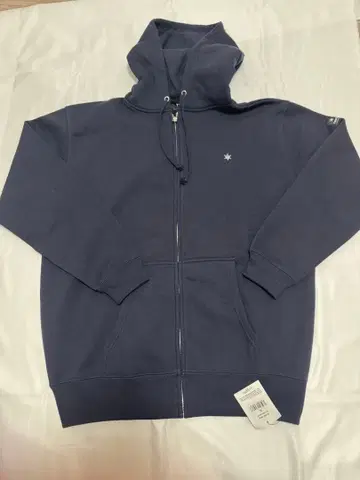 택 포함 미사용품 TNOC 네이비 집업 후드티