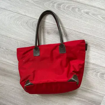 LL 비 레드 나일론 토트백 일본제