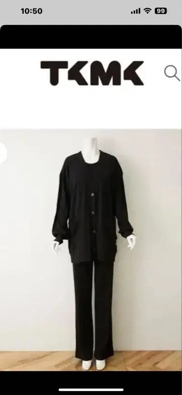타키마키 TKMK 라운지웨어 세트 블랙 사이즈 1 타키자와 마키코