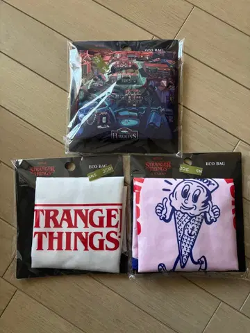 Stranger Things 에코백 3개 세트 3coins