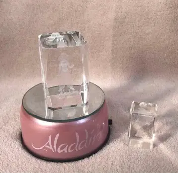 동작 확인 완료 알라딘 3D 크리스탈 빛나는 받침대