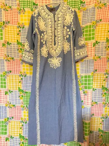 [주말 할인] 중고 자수 셔츠 원피스 멕시칸