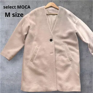 화이트 V넥 코트 M 사이즈