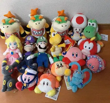 [ 봉제 인형 세트 ] 슈퍼 마리오 별의 커비 포켓몬