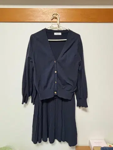 OFUON 가디건 긴팔 스커트 3종 세트