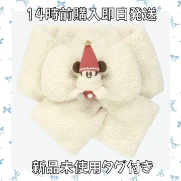 [ 택 포함 미사용 새상품 ] 머플러 리루리루 디즈니 크리스마스 2025