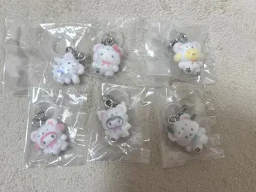 산리오 캐릭터즈 포근포근 스노우 마커 액세서리 풀 컴플리트 세트