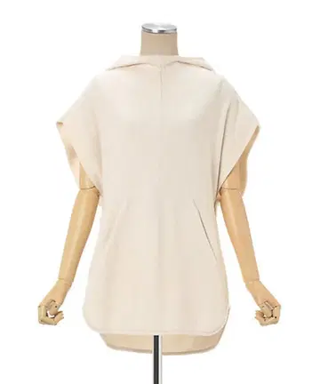 사이즈 1 Sleeveless Knitted Hoodie