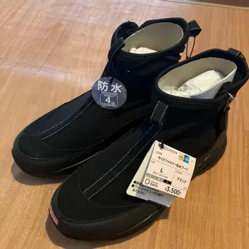 WORKMAN 여성용 사이드 지퍼 방수 부츠 블랙 24~24.5cm