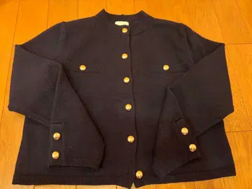 H&M 네이비 가디건 M 사이즈(버튼 디테일 가디건)