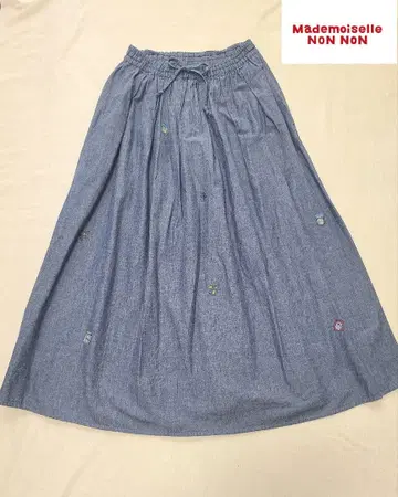 Mademoiselle NON NON 데님 플레어 스커트