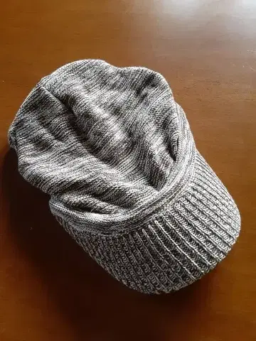 그레이 니트 모자 리브