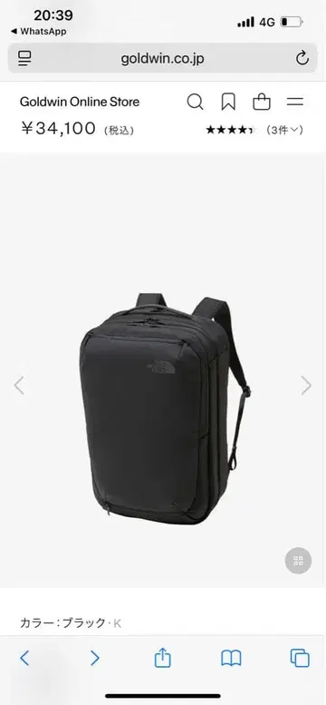 THE NORTH FACE 블랙 백팩