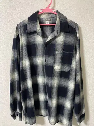 컬탑 옴브레 체크 셔츠