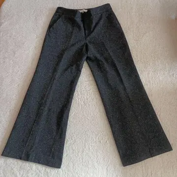 다크 그레이 와이드 팬츠 40