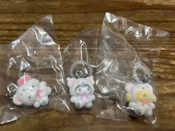 산리오 메지루시 액세서리 복슬복슬 스노우 3개 세트