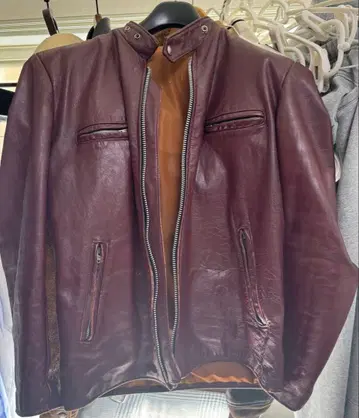 [ 70s ] Brimaco 가죽 싱글 라이더 자켓 사이즈 42