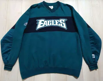 EAGLES V넥 트레이닝복 다크 그린