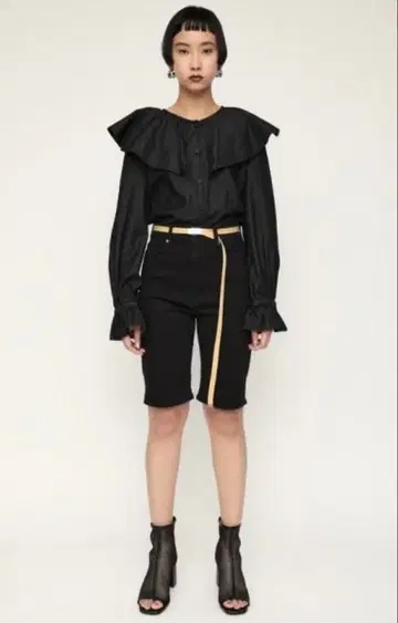 SLY 숏팬츠 블랙 하프 청바지 스라이 블랙 XS