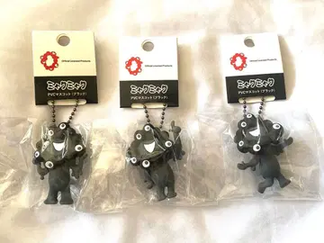 블랙 미야쿠미야쿠 PVC 키링 3개 세트