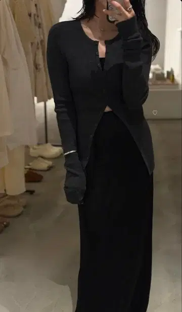 [ 착용 1회 ] TODAYFUL 즉시 완판 다크 그레이 가디건