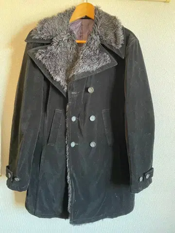 TORNADO MART 코트 남성용 블랙 겨울 아우터 P코트 울 코트