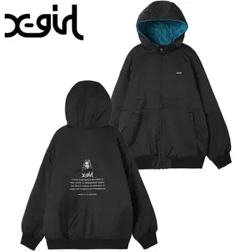 엑스걸 X-girl 여성용 리버서블 퀼팅 자켓