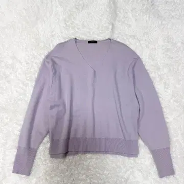 [ 알아바일 ] 울 스무스 V넥 풀오버 라벤더 FREE 세탁 가능