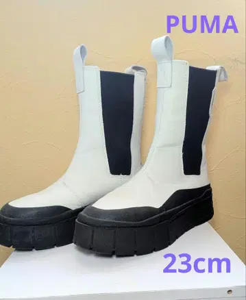 [ PUMA ] 푸마 사이드 고어 부츠 메이즈 스택 첼시 화이트