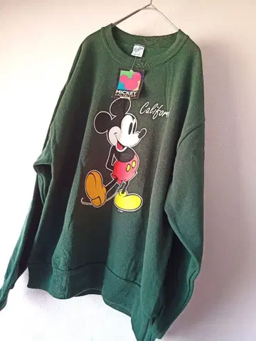 미사용 벨바신 미키 맨투맨