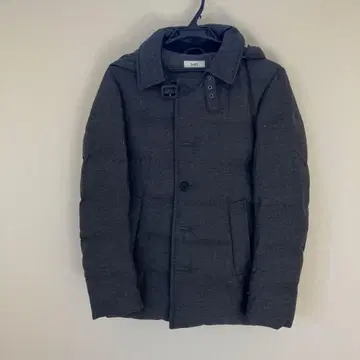 SHIPS 후드 부착 그레이 다운 자켓