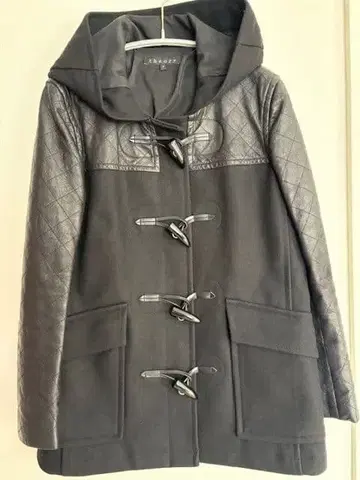 theory 숏 더플 코트 블랙 P