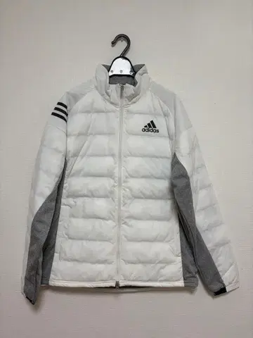 [ 새상품 ] adidas 다운 자켓 화이트/그레이