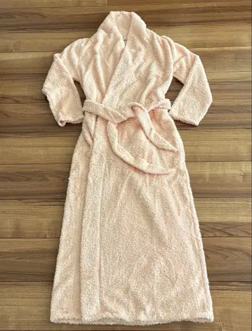 [ 새상품, 미사용 ] NOTA 살몬 핑크 플리스 롱 가운