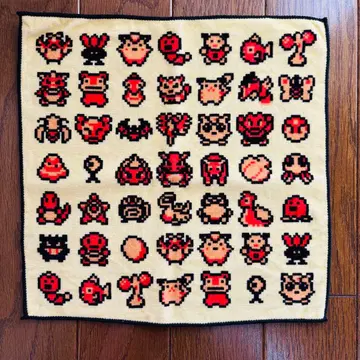 포켓몬 센터 금은 선택 가능한 핸드 타월 도트