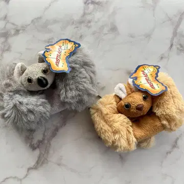 코알라와 다람쥐 봉제 인형 파우치 세트